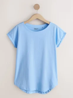 Violet/bleu/jaune beurré/rose/blanc - Lot de 5 T-shirts à mancherons