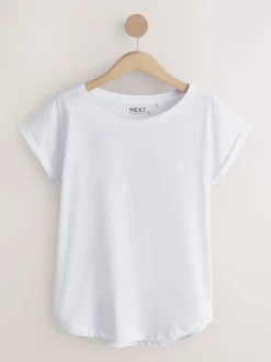 Violet/bleu/jaune beurré/rose/blanc - Lot de 5 T-shirts à mancherons