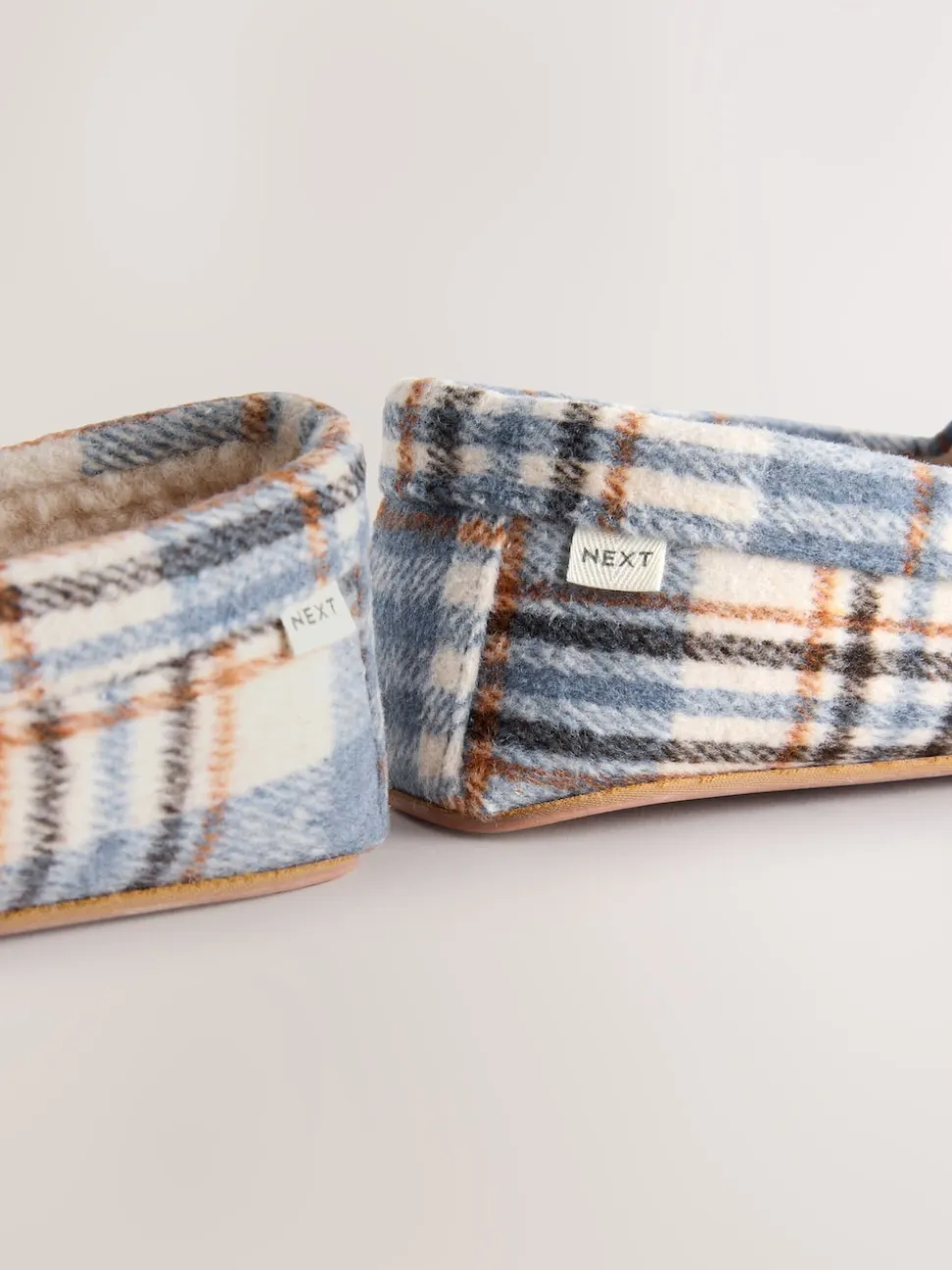 Vérification bleue - Chaussons brossés Mocassin