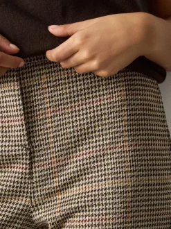 Vérification Brown - Pantalon évasé en maille point de Rome
