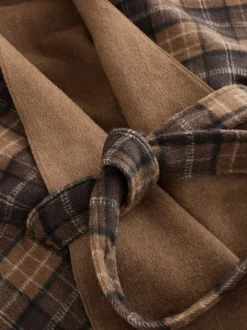 Vérification Brown - Poncho cape enveloppant sur le devant