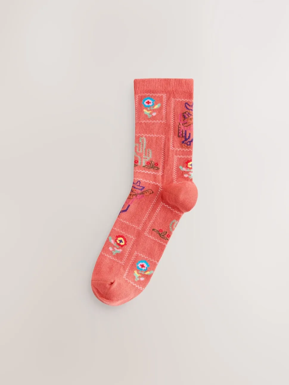 Western neutre Texture - Paquet de chaussettes de cheville 3