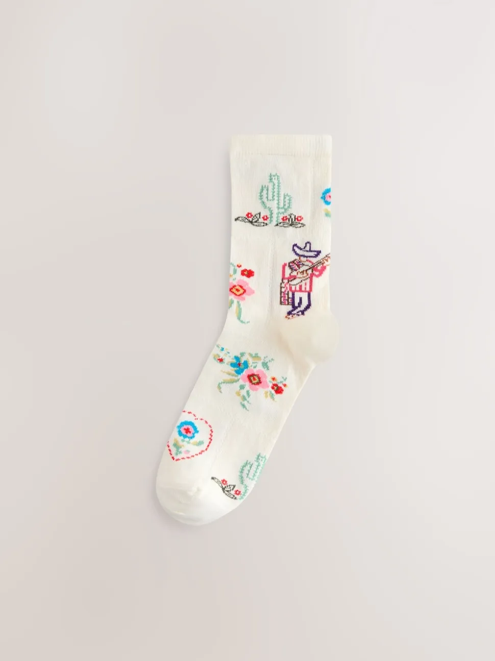 Western neutre Texture - Paquet de chaussettes de cheville 3