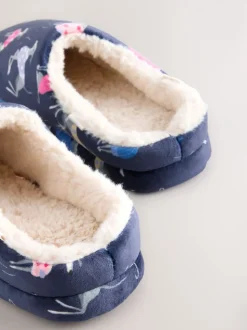 Whippet bleu marine - Chaussons Mule