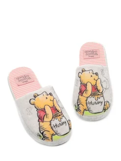 Winnie l’ourson écru - Chaussons mules d’hiver Vanilla Underground femme