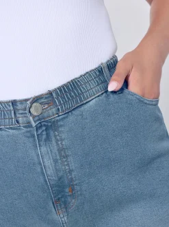 Yours Curve Ample Pull On Puddle Jeans