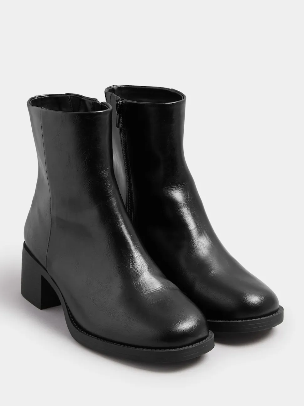 Yours Curve Bottes carrées Coupe large