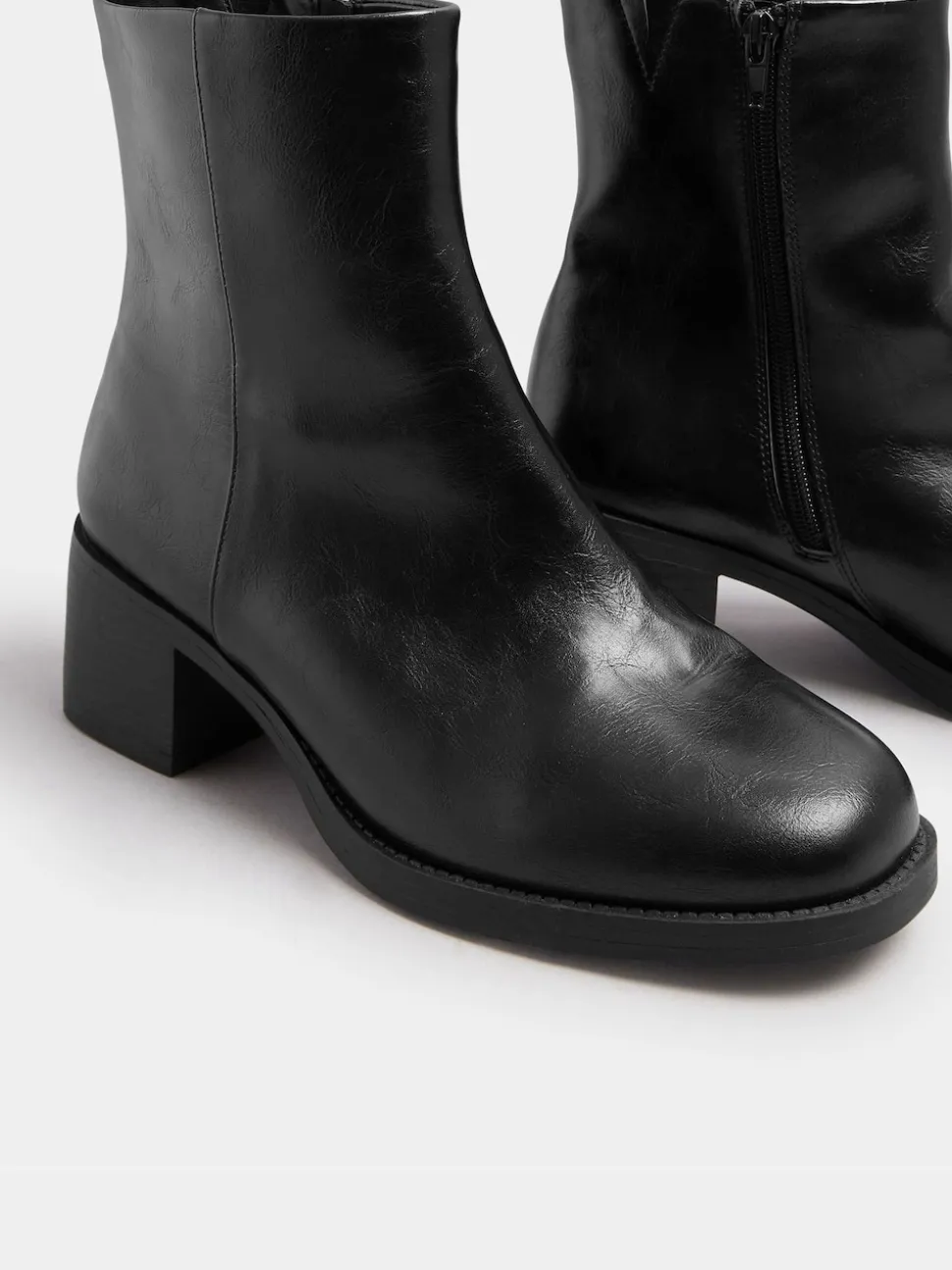 Yours Curve Bottes carrées Coupe large