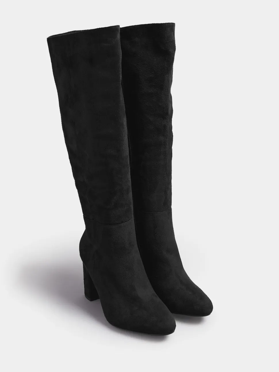 Yours Curve Bottes/Bottines montante au genou à talons Coupe ample