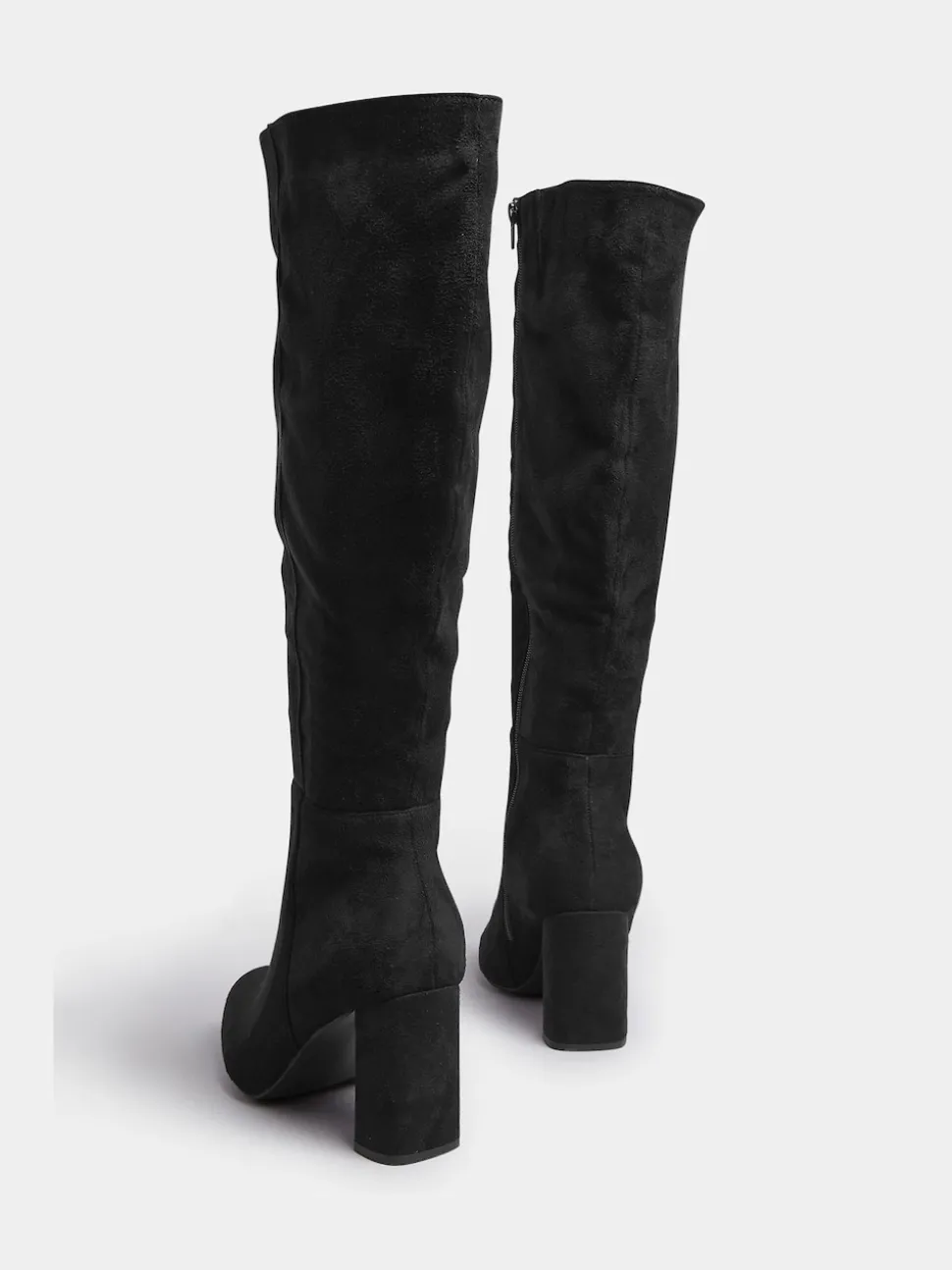 Yours Curve Bottes/Bottines montante au genou à talons Coupe ample