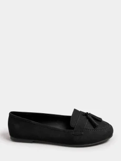 Yours Curve Coupe large Micro Tassle Mocassins