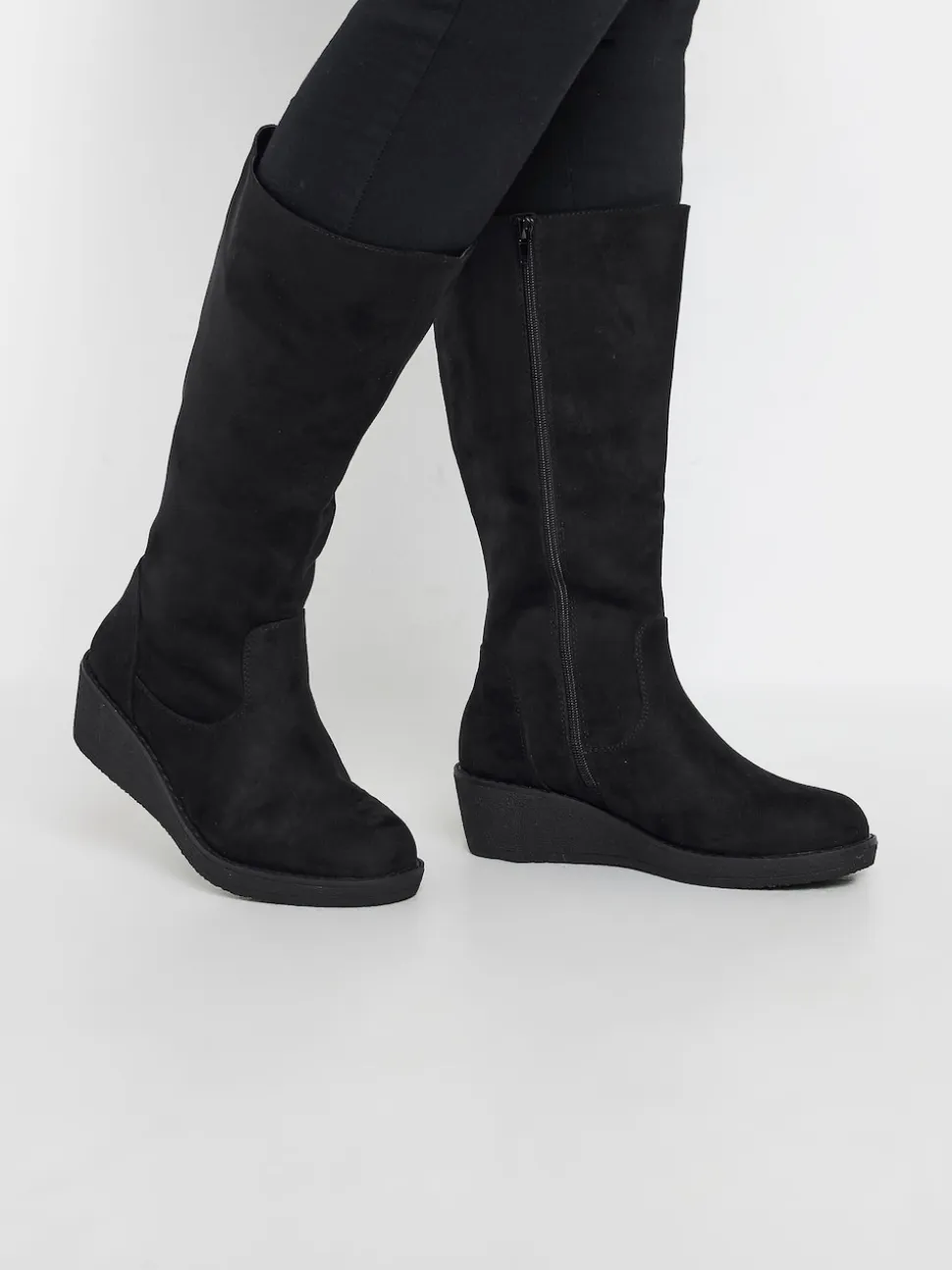 Yours Curve Extra Coupe large Slouch Knee Bottes