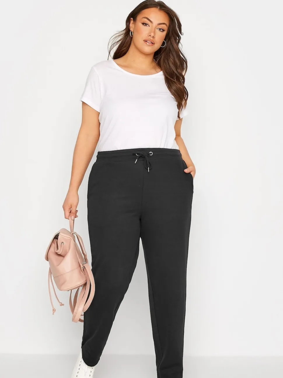 Yours Curve Jogging jambes droites