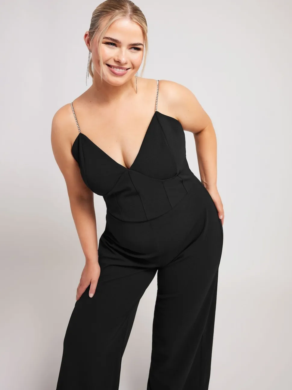Yours Curve LONDON - Combinaison corset à diamants