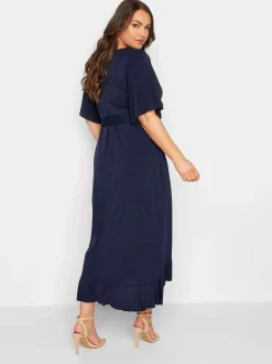 Yours Curve London Robe portefeuille Volant