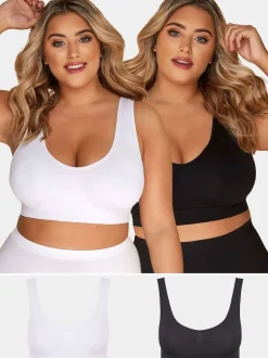 Yours Curve lot de 2 soutiens-gorge non rembourrés sans coutures