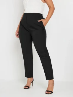 Yours Curve Pantalons de travail à taille décolletée