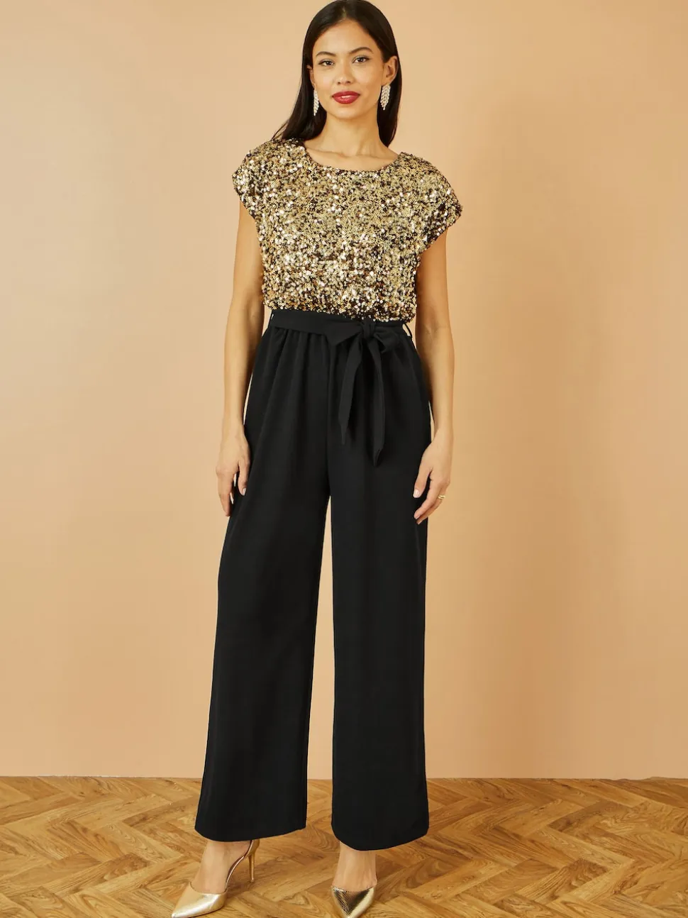 Yumi Combinaison extensible à sequins