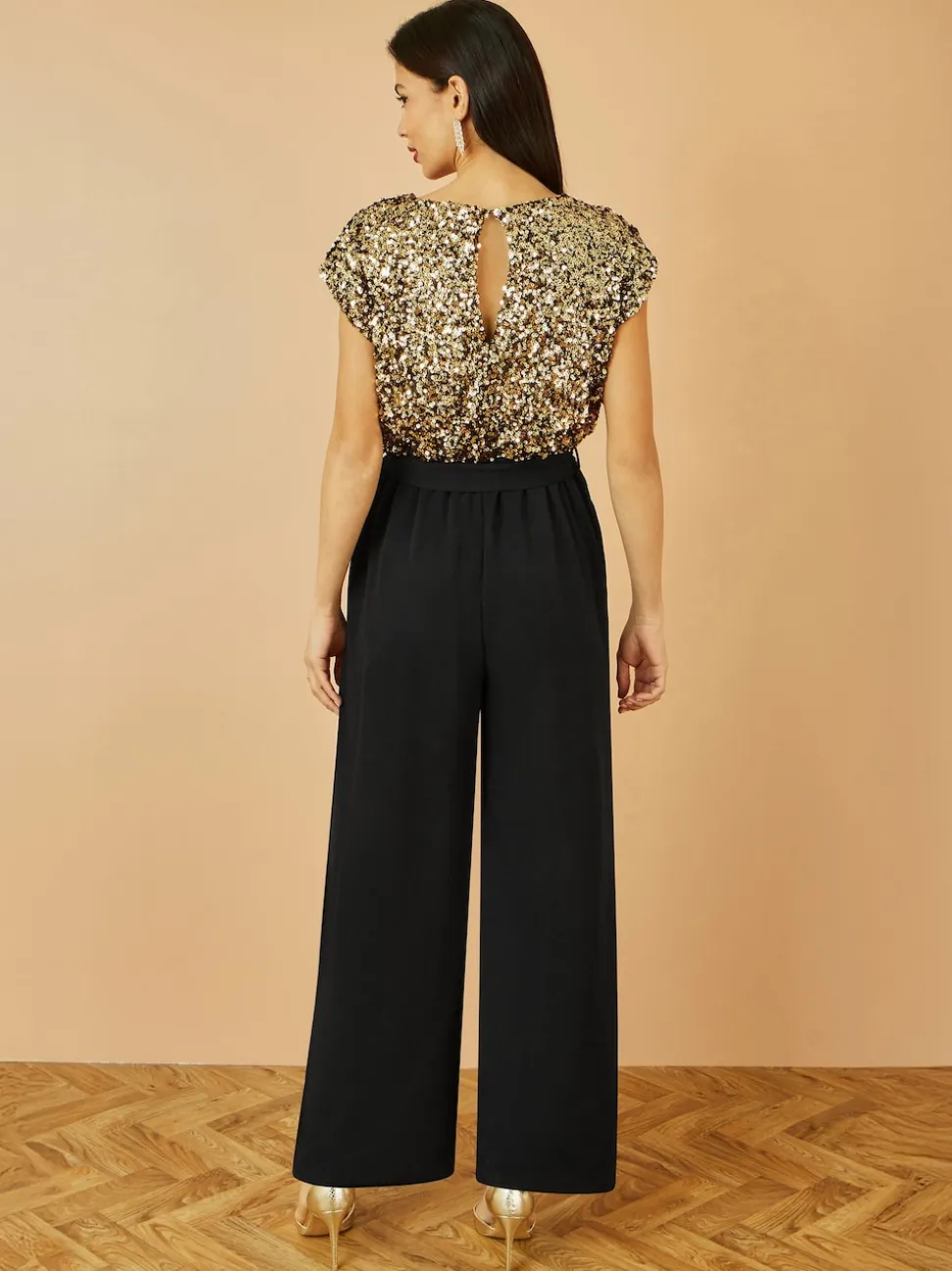 Yumi Combinaison extensible à sequins