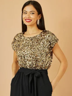Yumi Combinaison extensible à sequins